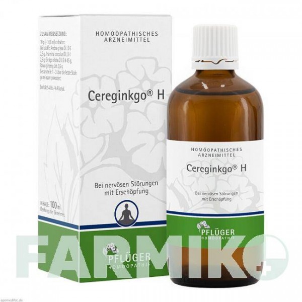 ЦЕРЕГИНКГО (CEREGINKGO) капли 100 мл - Гомеопатия HOMOOPATHISCHES ALEXANDER PFLUGER