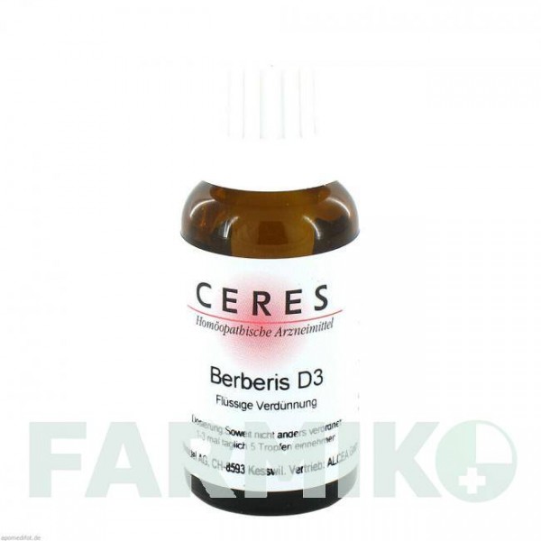 ЦЕРЕЗ (CERES) D 3 раствор 20 мл - Гомеопатия CERES HEILMITTEL