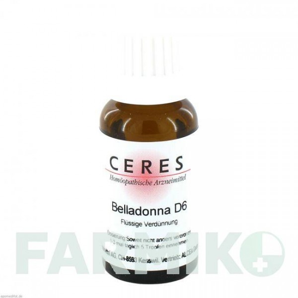 ЦЕРЕЗ (CERES) D 6 раствор 20 мл - Гомеопатия CERES HEILMITTEL