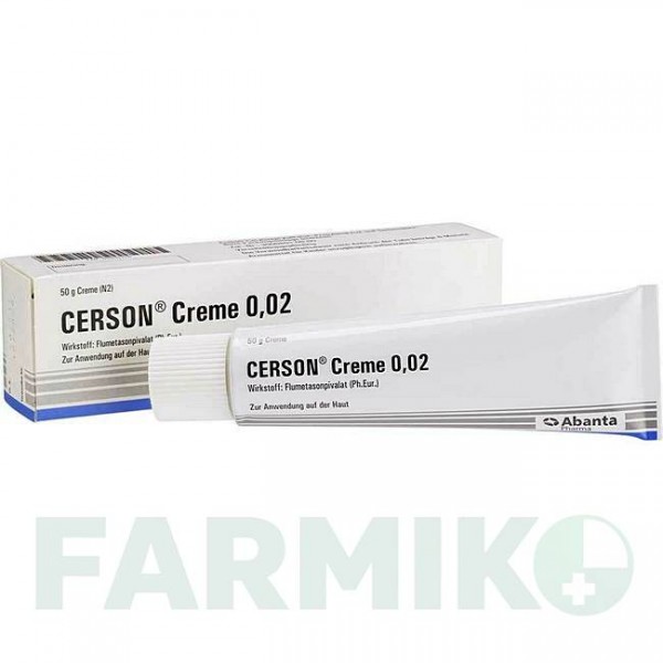 ЦЕРЗОН (CERSON) 0,2 мг/г крем 50 г - Флуметазон ABANTA PHARMA
