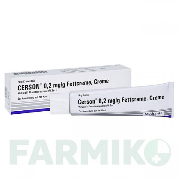 ЦЕРЗОН (CERSON) 0,2 мг/г крем 50 г - Флуметазон ABANTA PHARMA