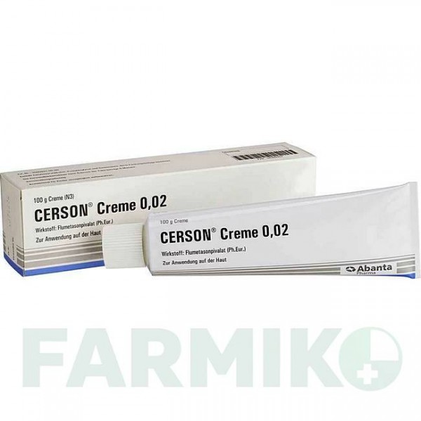 ЦЕРЗОН (CERSON) 0,2 мг/г крем 100 г - Флуметазон ABANTA PHARMA