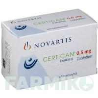 СЕРТИКАН (CERTICAN) 0,5 мг таблетки 100 шт - Еверолімус ABACUS MEDICINE