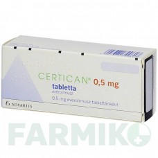СЕРТИКАН (CERTICAN) 0,5 мг таблетки 100 шт - Эверолимус AXICORP PHARMA