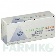 СЕРТИКАН (CERTICAN) 0,5 мг таблетки 50 шт - Эверолимус NOVARTIS