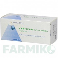 СЕРТИКАН (CERTICAN) 0,75 мг таблетки 50 шт - Эверолимус KOHLPHARMA