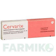 ЦЕРВАРИКС (CERVARIX) суспензия 1 шт - Вакцина против вируса папилломы человека GLAXOSMITHKLINE