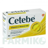 ЦЕТЕБЕ (CETEBE) 500 мг капсулы 30 шт - Витамин C (Аскорбиновая кислота) STADA