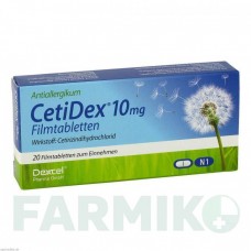 ЦЕТИДЕКС (CETIDEX) 10 мг таблетки 20 шт - Цетиризин DEXCEL PHARMA