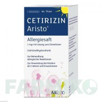 ЦЕТИРИЗИН (CETIRIZIN) 1 мг/мл розчин 75 мл - Цетиризин ARISTO PHARMA