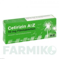 ЦЕТИРИЗИН (CETIRIZIN) 10 мг таблетки 20 шт - Цетиризин ABZ PHARMA