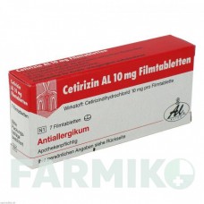 ЦЕТИРИЗИН (CETIRIZIN) 10 мг таблетки 7 шт - Цетиризин ALIUD PHARMA