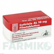 ЦЕТИРИЗИН (CETIRIZIN) 10 мг таблетки 100 шт - Цетиризин ALIUD PHARMA