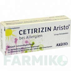 ЦЕТИРИЗИН (CETIRIZIN) 10 мг таблетки 7 шт - Цетиризин ARISTO PHARMA