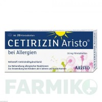 ЦЕТИРИЗИН (CETIRIZIN) 10 мг таблетки 20 шт - Цетиризин ARISTO PHARMA