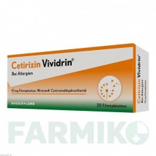 ЦЕТИРИЗИН (CETIRIZIN) 10 мг таблетки 20 шт - Цетиризин DR.GERHARD MANN