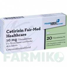 ЦЕТИРИЗИН (CETIRIZIN) 10 мг таблетки 20 шт - Цетиризин FAIRMED HEALTHCARE