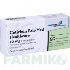 ЦЕТИРИЗИН (CETIRIZIN) 10 мг таблетки 50 шт - Цетиризин FAIRMED HEALTHCARE