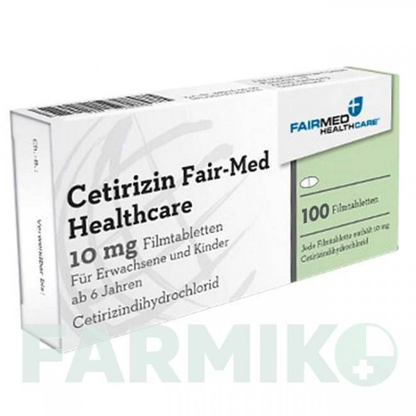 ЦЕТИРИЗИН (CETIRIZIN) 10 мг таблетки 100 шт - Цетиризин FAIRMED HEALTHCARE