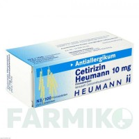ЦЕТИРИЗИН (CETIRIZIN) 10 мг таблетки 100 шт - Цетиризин HEUMANN PHARMA