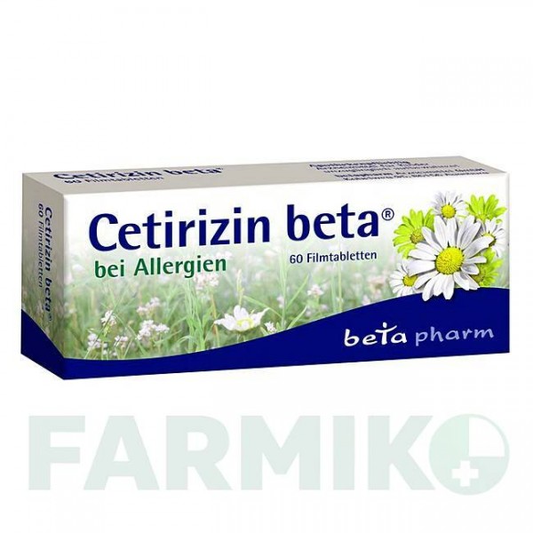 ЦЕТИРИЗИН (CETIRIZIN) таблетки 60 шт - Цетиризин BETAPHARM