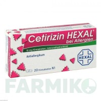 ЦЕТИРИЗИН (CETIRIZIN) таблетки 20 шт - Цетиризин HEXAL