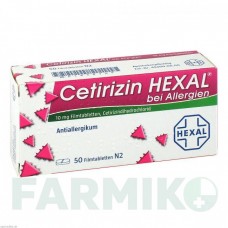ЦЕТИРИЗИН (CETIRIZIN) таблетки 50 шт - Цетиризин HEXAL