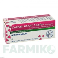 ЦЕТИРИЗИН (CETIRIZIN) краплі 20 мл - Цетиризин HEXAL