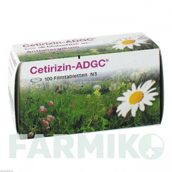 ЦЕТИРИЗИН (CETIRIZIN) таблетки 100 шт - Цетиризин ZENTIVA