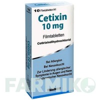 ЦЕТИКСИН (CETIXIN) 10 мг таблетки 10 шт - Цетиризин BLANCO PHARMA