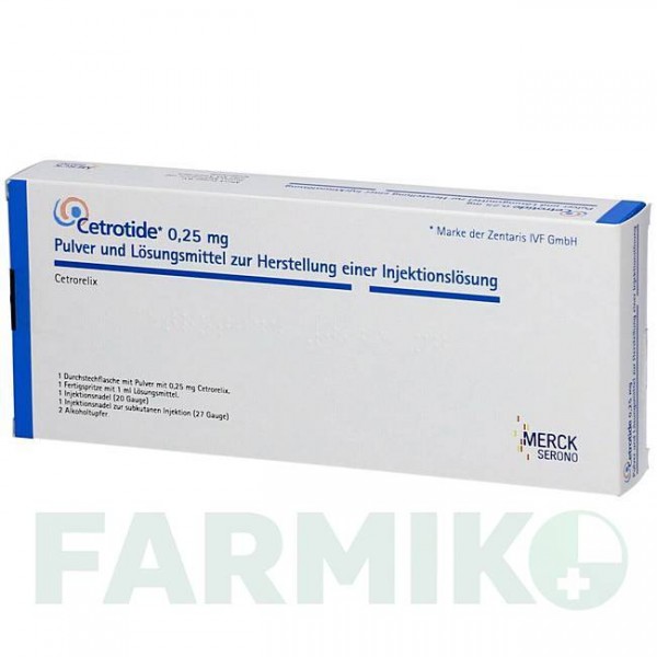 ЦЕТРОТИД (CETROTIDE) 0,25 мг порошок 1 шт - Цетрорелікс EMRA-MED