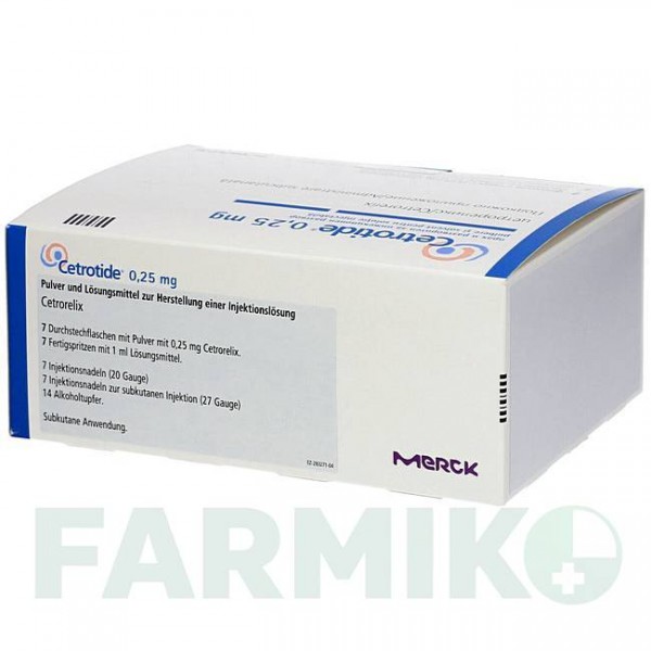 ЦЕТРОТИД (CETROTIDE) 0,25 мг порошок 7 шт - Цетрорелікс EURIMPHARM
