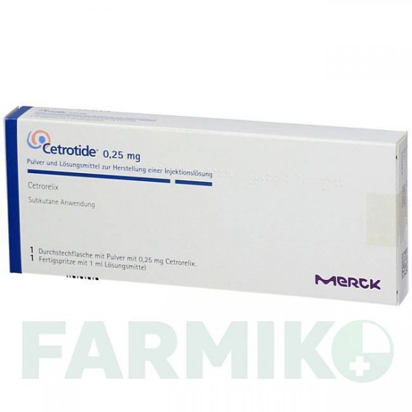 ЦЕТРОТИД (CETROTIDE) 0,25 мг порошок 1 шт - Цетрорелікс MERCK HEALTHCARE