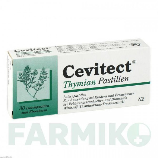 ЦЕВИТЕКТ (CEVITECT) пастилки 30 шт - Трава тимьяна DR.POEHLMANN