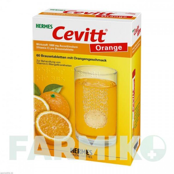 ЦЕВИТТ (CEVITT) таблетки 60 шт - Витамин C (Аскорбиновая кислота) HERMES
