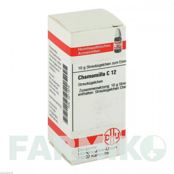 ХАМОМИЛЛА (CHAMOMILLA) C 12 глобули 10 г - Гомеопатия DHU