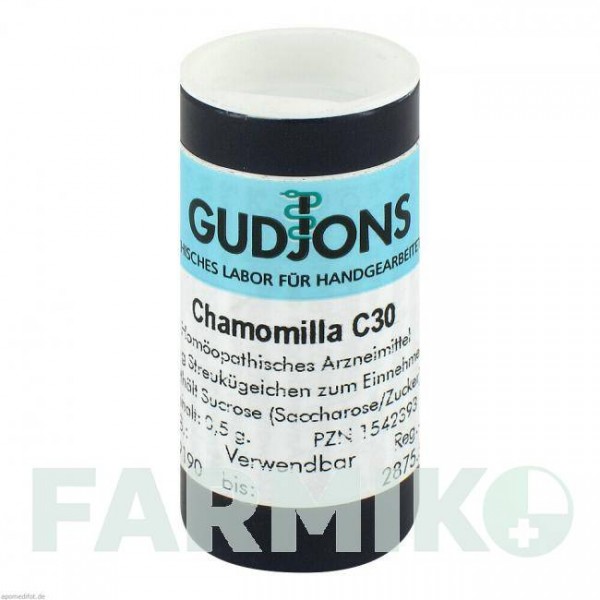 ХАМОММІЛА (CHAMOMILLA) C 30 глобули 0,5 г - Гомеопатія GUDJONS