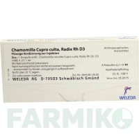 ХАМОМИЛЛА КУПРО (CHAMOMILLA CUPRO) D 3 ампулы 8x1 мл - Гомеопатия WELEDA