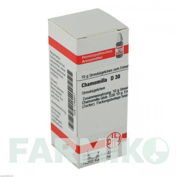 ХАМОМИЛЛА (CHAMOMILLA) D 30 глобули 10 г - Гомеопатия DHU