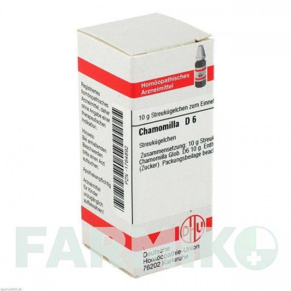 ХАМОМИЛЛА (CHAMOMILLA) D 6 глобули 10 г - Гомеопатия DHU