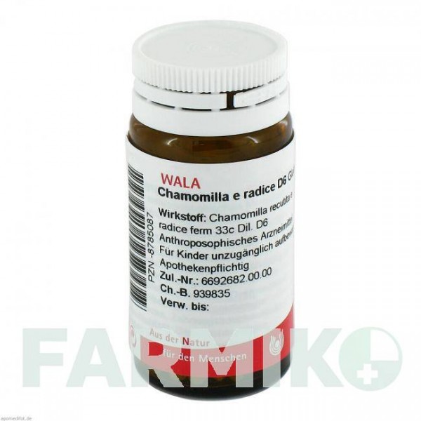 ХАМОМИЛЛА (CHAMOMILLA) D 6 глобули 20 г - Гомеопатия WALA HEILMITTEL
