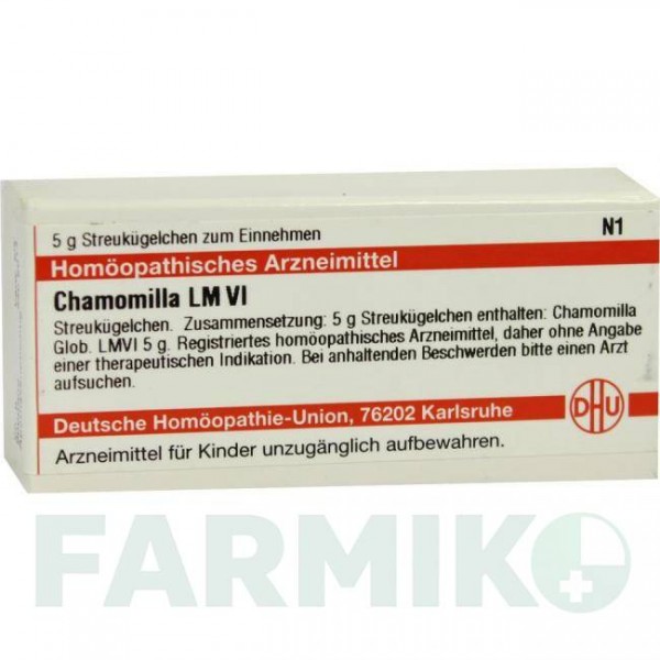 ХАМОМИЛЛА (CHAMOMILLA) LM VI глобули 5 г - Гомеопатия DHU