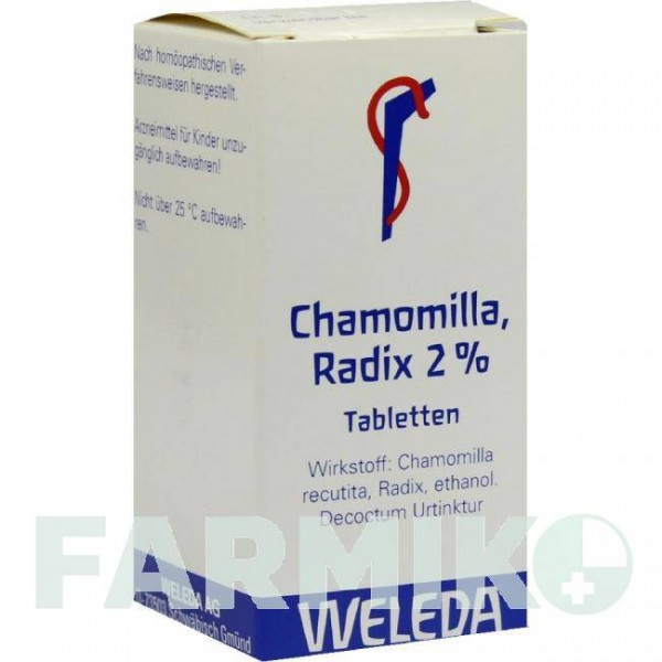 ХАМОМИЛЛА РАДИКС (CHAMOMILLA RADIX) 2% таблетки 100 шт - Гомеопатия WELEDA