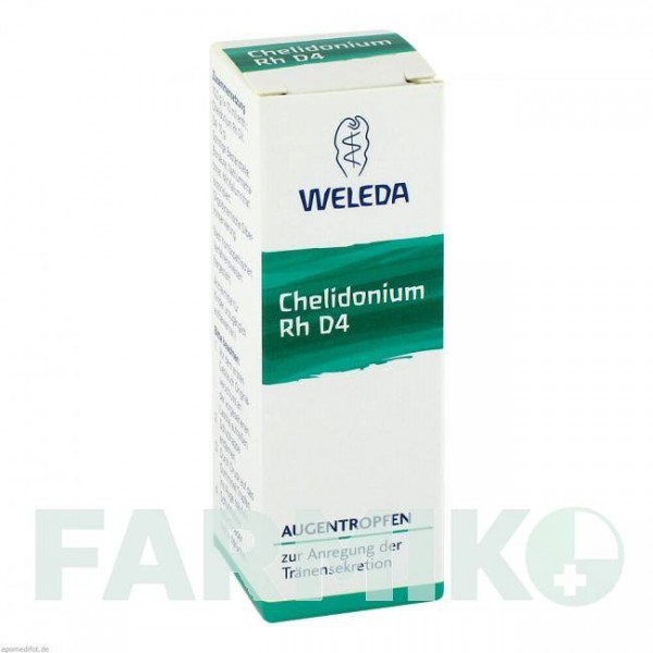 ХЕЛІДОНІУМ АУГЕНТРОПФЕН (CHELIDONIUM AUGENTROPFEN) D 4 очні краплі 10 мл - Гомеопатія WELEDA