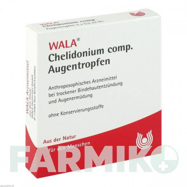 ХЕЛІДОНІУМ КОМП (CHELIDONIUM COMP) очні краплі 5x0,5 мл - Гомеопатія WALA HEILMITTEL