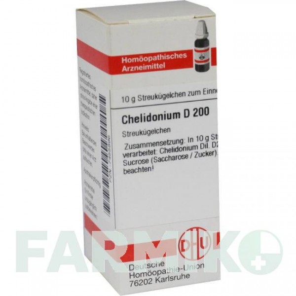 ХЕЛИДОНИУМ (CHELIDONIUM) D 200 глобули 10 г - Гомеопатия DHU