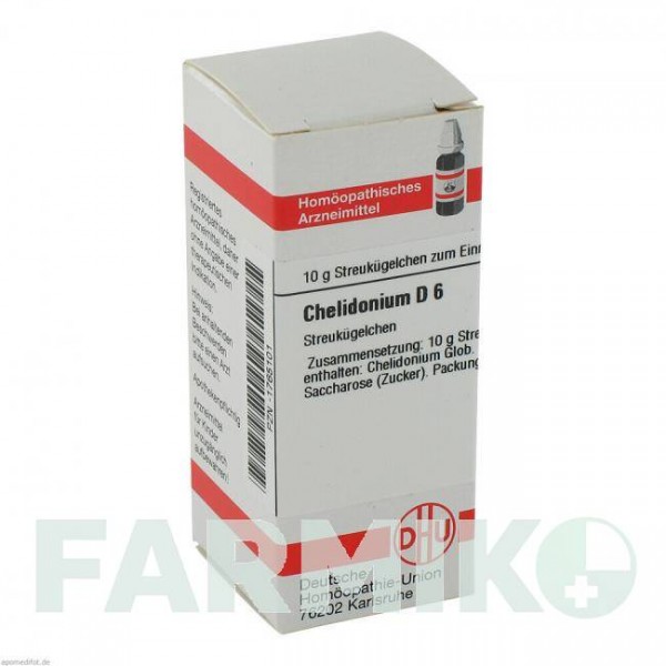 ХЕЛИДОНИУМ (CHELIDONIUM) D 6 глобули 10 г - Гомеопатия DHU
