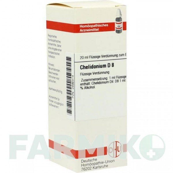 ХЕЛИДОНИУМ (CHELIDONIUM) D 8 раствор 20 мл - Гомеопатия DHU