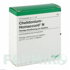 ХЕЛИДОНИУМ ГОМАККОРД (CHELIDONIUM HOMACCORD) ампулы 10 шт - Гомеопатия BIOLOGISCHE HEILMITTEL HEEL
