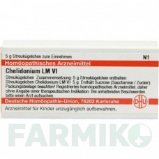 ХЕЛИДОНИУМ (CHELIDONIUM) LM VI глобули 5 г - Гомеопатия DHU